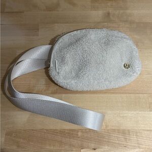 Lululemon Cream Sherpa Belt Bag